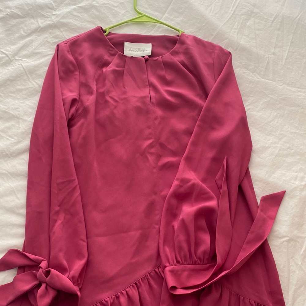 MARE MARE pink Felix Flounce Dress! Anthropologie XS